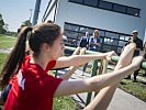 Klaudia Tanner besucht Heeressportzentrum Südstadt. (Bild öffnet sich in einem neuen Fenster)