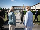 Klaudia Tanner bei der Jägerkompanie Tulln. (Bild öffnet sich in einem neuen Fenster)