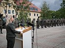 Klaudia Tanner besucht Jägerbataillon 33. (Bild öffnet sich in einem neuen Fenster)