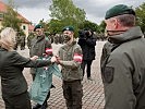 Klaudia Tanner besucht Jägerbataillon 33. (Bild öffnet sich in einem neuen Fenster)