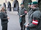 Klaudia Tanner besucht Jägerbataillon 33. (Bild öffnet sich in einem neuen Fenster)