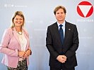 Verteidigungsministerin Klaudia Tanner mit US-Botschafter Trevor Traina. (Bild öffnet sich in einem neuen Fenster)