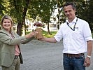 Ministerin Tanner und Gustav Fenz vom Projekt Spielberg. (Bild öffnet sich in einem neuen Fenster)