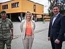 Klaudia Tanner beim Jägerbataillon 18. (Bild öffnet sich in einem neuen Fenster)