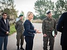 Klaudia Tanner in Korneuburg. (Bild öffnet sich in einem neuen Fenster)