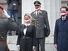 Klaudia Tanner bei den Feierlichkeiten zum Nationalfeiertag. (Bild öffnet sich in einem neuen Fenster)