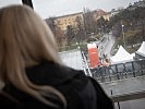 Klaudia Tanner besuchte die Covid-Teststraße in der Wiener Stadthalle. (Bild öffnet sich in einem neuen Fenster)