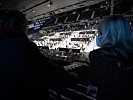 Tanner in der Corona-Teststraße in der Wiener Stadthalle. (Bild öffnet sich in einem neuen Fenster)