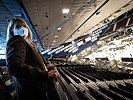 Klaudia Tanner besuchte die Covid-Teststraße in der Wiener Stadthalle. (Bild öffnet sich in einem neuen Fenster)