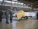 Klaudia Tanner beim "Fly-out" der Saab 105. (Bild öffnet sich in einem neuen Fenster)