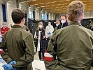 Ministerin Tanner in St. Pölten. (Bild öffnet sich in einem neuen Fenster)