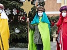 Die Sternsinger bei Ministerin Klaudia Tanner. (Bild öffnet sich in einem neuen Fenster)