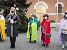 Die Sternsinger bei Ministerin Klaudia Tanner. (Bild öffnet sich in einem neuen Fenster)