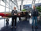 Klaudia Tanner zu Gast im Hangar-7. (Bild öffnet sich in einem neuen Fenster)