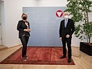 Antrittsbesuch: Martin Kocher bei Klaudia Tanner. (Bild öffnet sich in einem neuen Fenster)