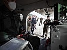 Klaudia Tanner und Thomas Stelzer in Hörsching. (Bild öffnet sich in einem neuen Fenster)