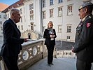 Klaudia Tanner präsentierte den Studiengang für IKT-Offiziere. (Bild öffnet sich in einem neuen Fenster)