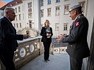 Klaudia Tanner präsentierte den Studiengang für IKT-Offiziere. (Bild öffnet sich in einem neuen Fenster)