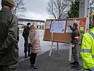 Osterbesuch: Klaudia Tanner bei Soldaten in Gmünd. (Bild öffnet sich in einem neuen Fenster)