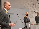 Pressekonferenz zum Thema "Stellung". (Bild öffnet sich in einem neuen Fenster)