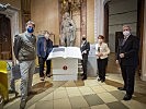 Klaudia Tanner bei der Eröffnung der Ausstellung. (Bild öffnet sich in einem neuen Fenster)