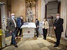 Klaudia Tanner bei der Eröffnung der Ausstellung. (Bild öffnet sich in einem neuen Fenster)