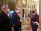 Klaudia Tanner bei der Eröffnung der Ausstellung. (Bild öffnet sich in einem neuen Fenster)