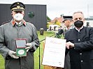 Klaudia Tanner bei der Kommandoübergabe in Enns. (Bild öffnet sich in einem neuen Fenster)