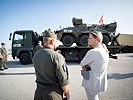 Ministerin Tanner auf Truppenbesuch bei der KFOR-Mission. (Bild öffnet sich in einem neuen Fenster)