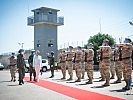 Ministerin Tanner auf Truppenbesuch bei der UNIFIL-Mission. (Bild öffnet sich in einem neuen Fenster)