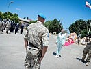 Ministerin Tanner auf Truppenbesuch bei der UNIFIL-Mission. (Bild öffnet sich in einem neuen Fenster)