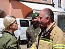 Ministerin Klaudia Tanner in Hallein. (Bild öffnet sich in einem neuen Fenster)