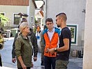 Ministerin Klaudia Tanner in Hallein. (Bild öffnet sich in einem neuen Fenster)