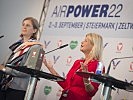 Klaudia Tanner bei der Pressekonferenz zur AIRPOWER 2022. (Bild öffnet sich in einem neuen Fenster)