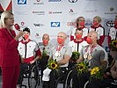 Empfang des Paralympic-Teams am Flughafen Wien in Schwechat. (Bild öffnet sich in einem neuen Fenster)