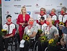 Empfang des Paralympic-Teams am Flughafen Wien in Schwechat. (Bild öffnet sich in einem neuen Fenster)