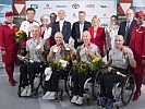 Empfang des Paralympic-Teams am Flughafen Wien in Schwechat. (Bild öffnet sich in einem neuen Fenster)