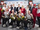 Empfang des Paralympic-Teams am Flughafen Wien in Schwechat. (Bild öffnet sich in einem neuen Fenster)