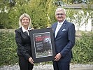 Ministerin Klaudia Tanner mit Gemeindebundpräsident Alfred Riedl. (Bild öffnet sich in einem neuen Fenster)