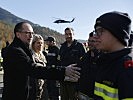 Waldbrand: Schallenberg und Tanner besuchen Einsatzkräfte. (Bild öffnet sich in einem neuen Fenster)