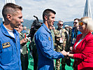 Klaudia Tanner bei der AIRPOWER22. (Bild öffnet sich in einem neuen Fenster)