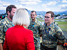 Klaudia Tanner auf der AIRPOWER22. (Bild öffnet sich in einem neuen Fenster)