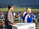 Klaudia Tanner auf der AIRPOWER22. (Bild öffnet sich in einem neuen Fenster)