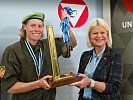 Klaudia Tanner verabschiedet Bundesheer-Leistungssportler. (Bild öffnet sich in einem neuen Fenster)