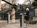 Klaudia Tanner und Johanna Mikl-Leitner in Mistelbach. (Bild öffnet sich in einem neuen Fenster)