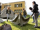 Zeltaufbau: Bundesheer hautnah erleben. (Bild öffnet sich in einem neuen Fenster)