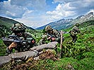 Bei der Übung "Capricorn 2015" trainieren Soldaten im Hochgebirge. (Bild öffnet sich in einem neuen Fenster)