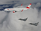 Im Februar trainieren Eurofighterpiloten den Abfang einer Maschine. (Bild öffnet sich in einem neuen Fenster)