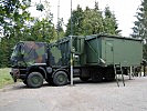 Ein "mobiler Gefechtsstand" der deutschen Bundeswehr. (Bild öffnet sich in einem neuen Fenster)