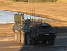 Der Transportpanzer "Fuchs" in der EloKa-Ausführung. (Bild öffnet sich in einem neuen Fenster)